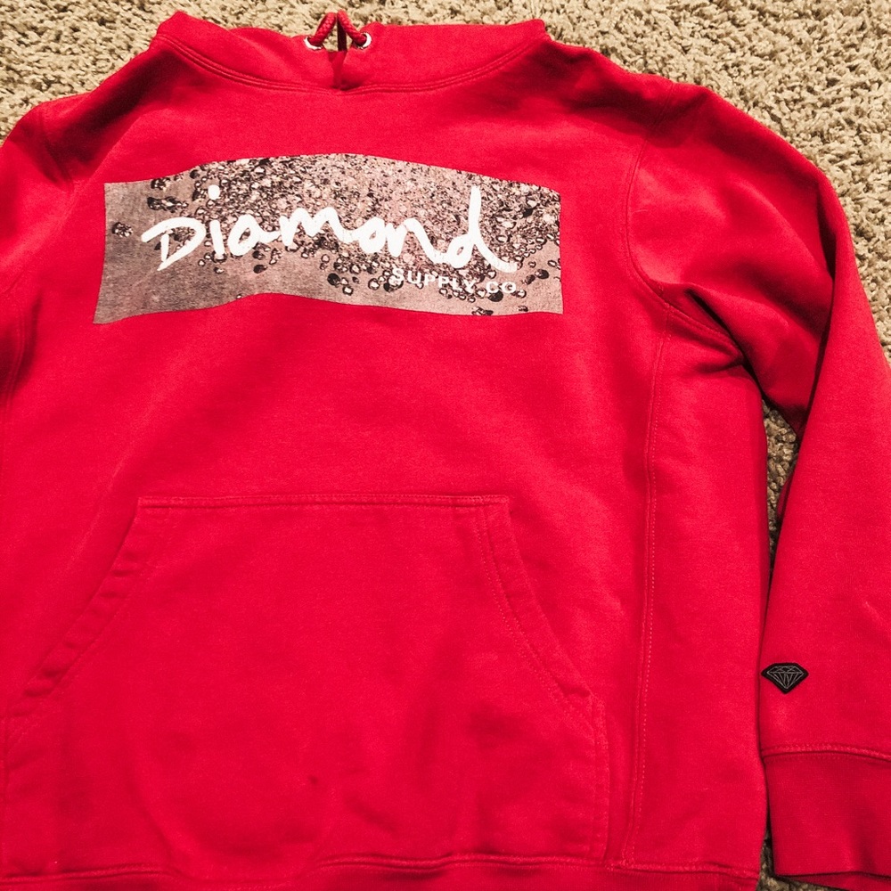 Diamond Supply Co. red hoodie